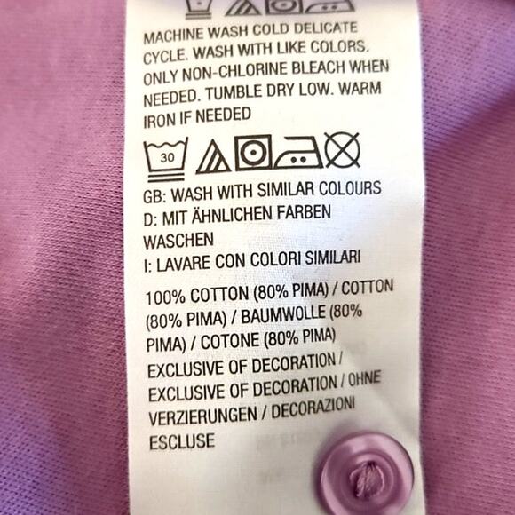 NWOT Isaac Mizrahi Live! Essentials Women’s Lavender Button-Up Shirt Size XLP - Picture 5 of 6